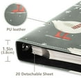 thumbnail image 3 of FORMRS 3 Ring Photo Album 4"x6" Self Adhesive Large Capacity PU Leather Cover, Winter Goose, 3 of 8