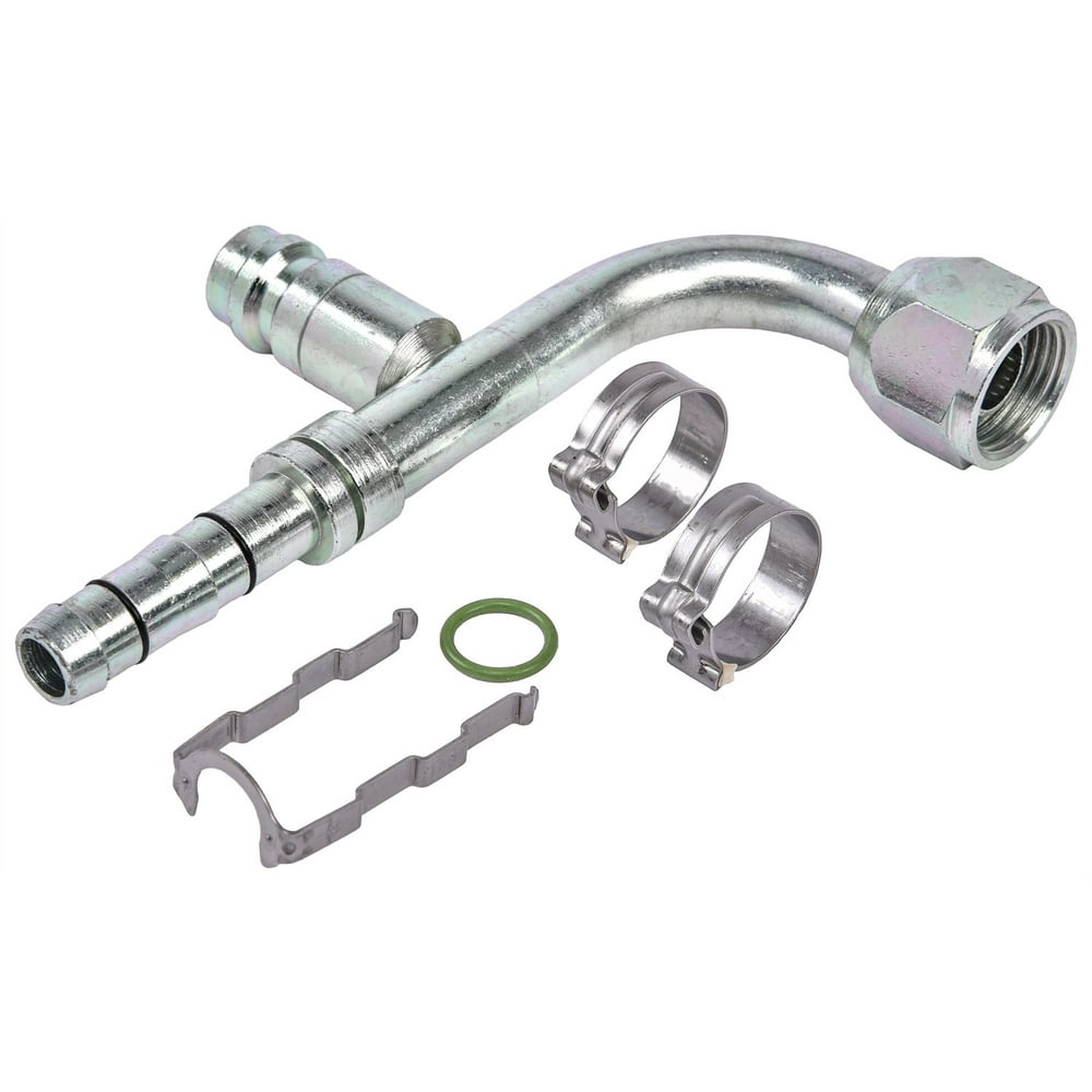 JEGS 130124 EZ Clip A/C Hose End Fitting 8 AN Includes (1) 90 degree EZ Clip F