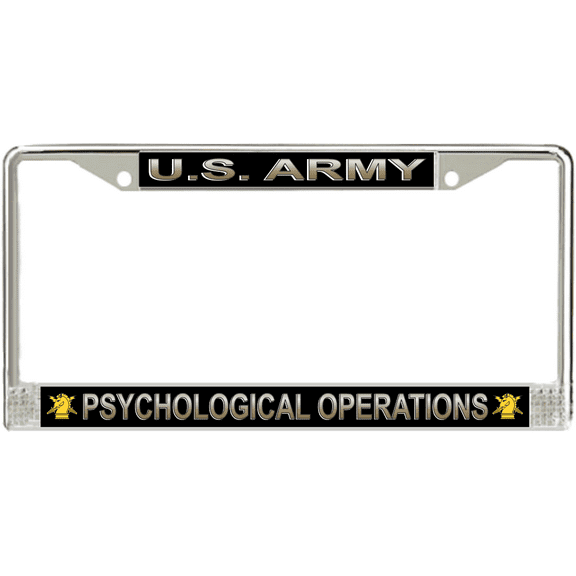 U.S. Army Psychological Operations License Plate Frame