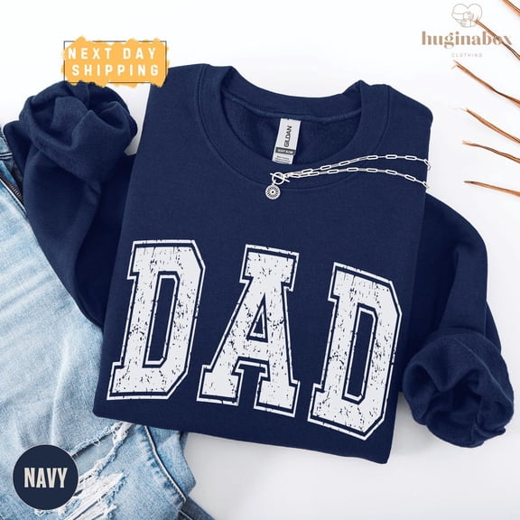 Dad Sweatshirt for Father’s Day, for New Dad, Minimalist Dad Hoodie, Trendy Dad Crewneck, Husband from Wife or Tshirt All Size S-5XL