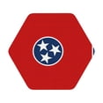 thumbnail image 4 of Tennessee Flag Leather Drinks Coasters Suitable for Various Cups Set of 6 Hexagon, 4 of 6