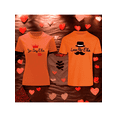 thumbnail image 1 of Playera Duo Parejas Loco Por Ella 14 De Febrero San Valentin Color Anaranjado Talla Chica Marca Emil SaEs, 1 of 4