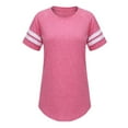 thumbnail image 4 of Fashion Women Trendy Striped T Shirt Casual Round Neck Short Sleeve Tops, 4 of 8