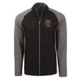 thumbnail image 2 of Men's-Cutter & Buck  Heather Black Real Salt Lake Adapt Eco Knit Hybrid Recycled Full-Zip Jacket, 2 of 3