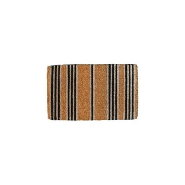 Imports Decor 654TCM-L Black Stripes Door Welcome Mat