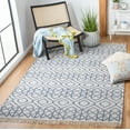 thumbnail image 2 of SAFAVIEH Montauk Lars Geometric Cotton Area Rug, Navy/Beige, 5' x 8', 2 of 8