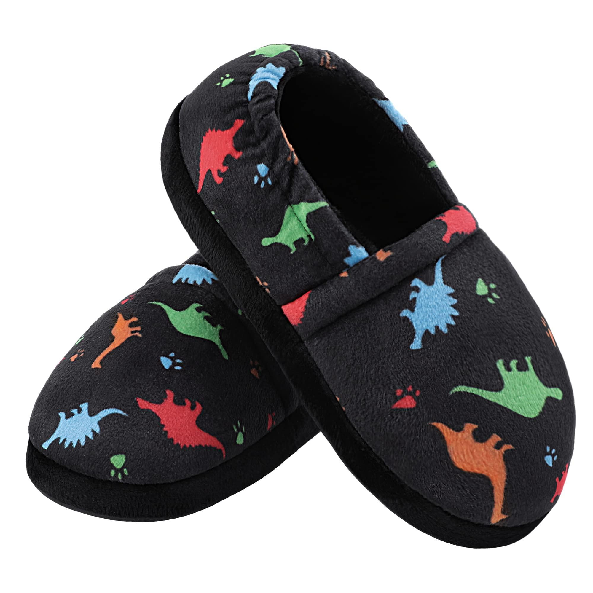 HOMEHOT Kids Slippers Boys Anti Skid Rubber Sole Indoor Outdoor Shoes ...