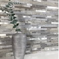 thumbnail image 2 of AULIGET Peel and Stick Backsplash, 2 Sheets Distressed Wood Look PVC Wall Tiles Stick on Backsplash, 2 of 7