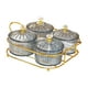 thumbnail image 4 of Platos para servir divididos, elegantes cajas para almacenar alimentos, bandejas para frutos secos. gris 4, 4 of 9