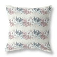 thumbnail image 2 of HomeRoots 413839 5 x 28 x 28 in. White & Pink Blown Seam Floral Indoor & Outdoor Throw Pillow, 2 of 5