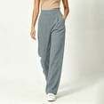 thumbnail image 6 of CQONEPT Women's Wide Leg Pant High Waisted Business Casual Dress Pants High Waisted Pleated Fall Pants with Pocket, 6 of 6