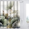 thumbnail image 3 of Cortina de Tela de poliéster resistente Cortina de impermeable, de pintura digital para de , cortinas de loto c BLESIY Cortinas de baño, 3 of 7