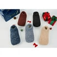thumbnail image 4 of LEMZONE Men's Warm Slipper Socks Non Slip Winter Cozy Indoor Soft Sole Knitted House Shoes with Sherpa Lining, 4 of 5