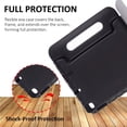 thumbnail image 3 of Allytech iPad 10.2" 2021 Case, iPad 10.2" Case with Screen Protector, Soft EVA Kids Friendly Shockproof Full Protection Convert Stand Handle Case Cover for Apple iPad 10.2" 2021, Black, 3 of 7