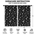thumbnail image 2 of Blackout Kids Curtains,Black Halloween Occult Patterns Childrens Insulated Curtains Set Of 2,Bedroom Essentials,Toddler Room Decor 52"x84", 2 of 5