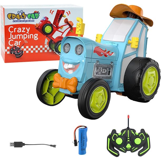 Coche de Baile de Acrobacias oscilantes,Control Remoto inalámbrico Jumping RC Toy Cars Bounce Car | Regalos de Juguete de Coche de Dibujos Animados RC de Carga para niños