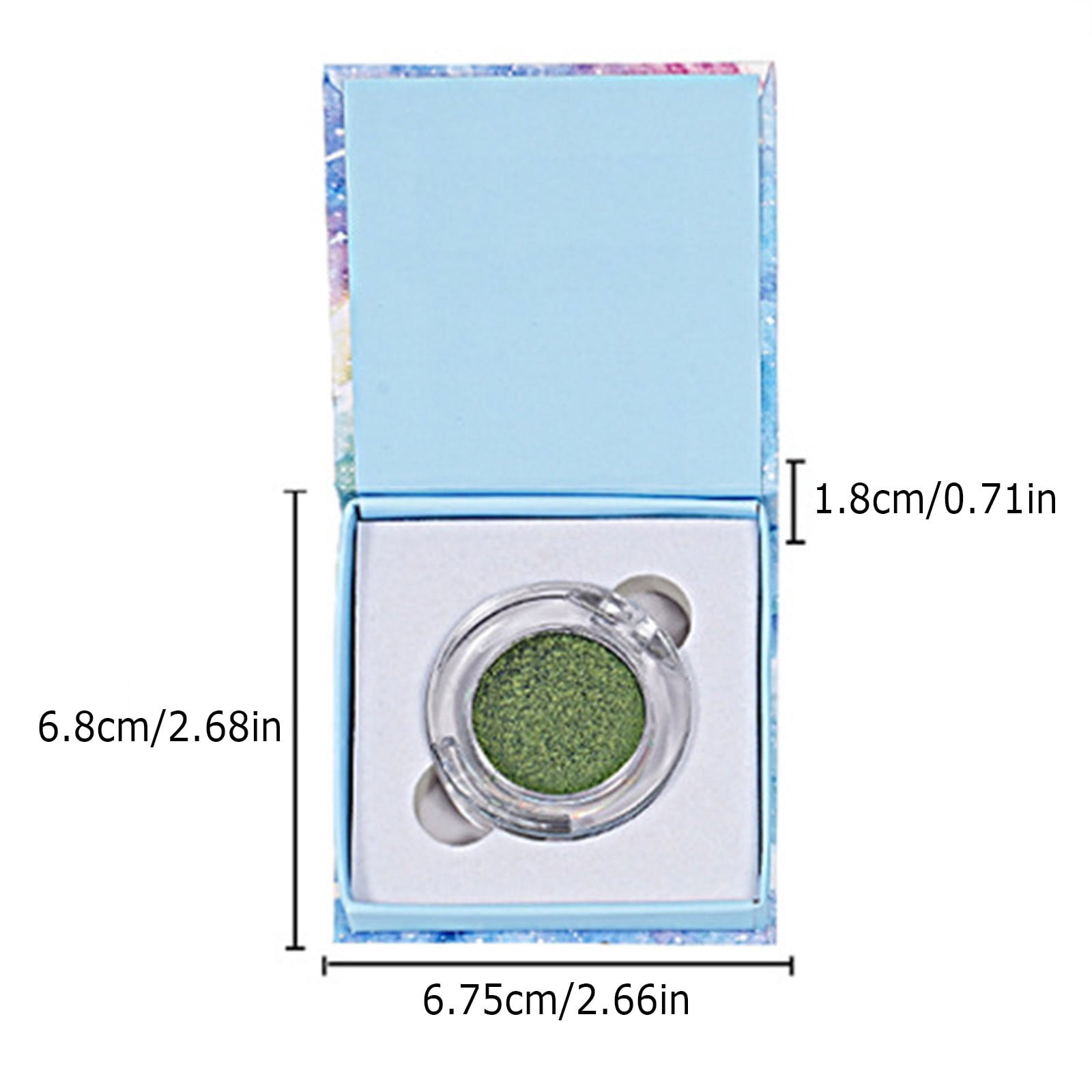 Optical Chameleon Eyeshadow Powder - Metallic Color Changing Glitter Eye Shadow, High Pigment, Shimmering Finish, Long-Lasting, Multi-Occasion, Travel Size, Party Makeup, Holiday Makeup Organizers