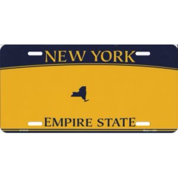 New York Empire State Metal License Plate - Walmart.com - Walmart.com