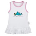 thumbnail image 2 of iDzn Kid You'll Move Mountains Funny Dresses For Baby, Newborn Babies Skirts, Infant Princess Dress, 0-24M Kids Graphic Clothes (White Sleeveless Dresses, 6-12 Months), 2 of 4