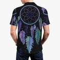 thumbnail image 6 of Salouo Dreamcatcher With Colorful Feathers for Men's Short Sleeve Polo Shirts,Polo Shirts for Men Performance Short Sleeve Golf Shirt Athletic Casual Collared T-Shirt-XX-Large, 6 of 8