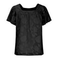 thumbnail image 5 of Scyoekwg Business Casual for Women Ladies Blouses Dressy Casual Going Out Tops Short Sleeve Womens Summer Fashion Loose Lightweight Trendy, 5 of 8