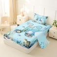 thumbnail image 2 of Erosebridal Ocean Style Kids Twin Sheet Sets,Cartoon Animal Monogrammed K Bedding For Kids 3 Pieces, 2 of 6