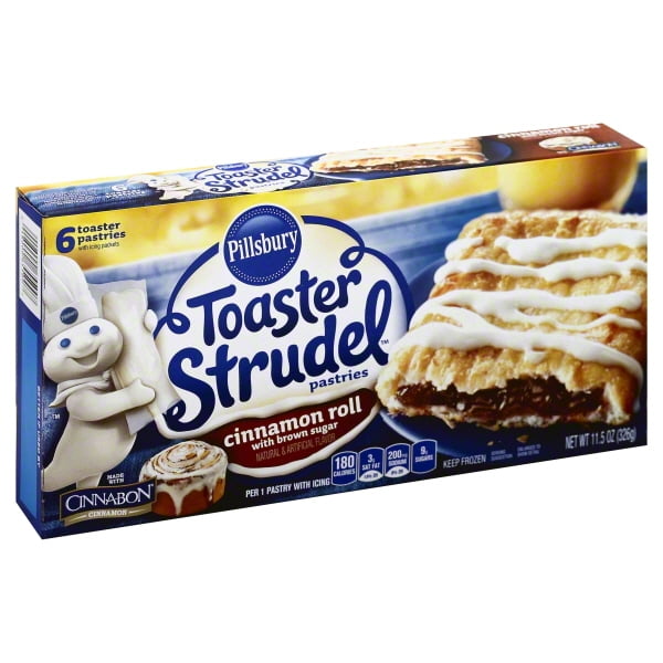 General Mills Pillsbury Toaster Strudel Toaster Pastries, 6 ea