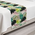 thumbnail image 2 of Botanical Bed Runner, Jungle Tropical Palm Leaves Banana Tree Pattern, Decorative Accent Bedding Scarf for Hotels Homes and Guestrooms, Twin, Multicolor, by Ambesonne, 2 of 2