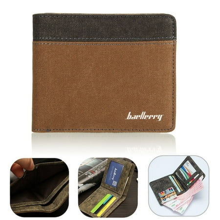 Mens Luxury Soft Quality Wallet Credit Card Holder Purse ID Window Pouch