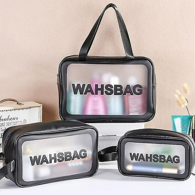 Toiletry Organizer Waterproof Pvc Travel Cosmetic Portable Storage Bag Transparent Zipper Makeup Storage Bag Case Female Wash Kit Jd4