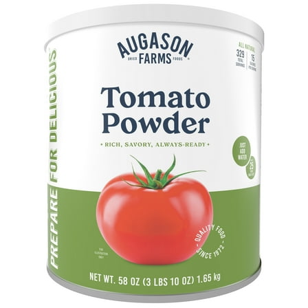 Augason Farms Tomato Powder Can, Emergency Food Supply, Everyday Meals, 329 Servings