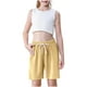 thumbnail image 4 of Odeerbi 2-10 Años Niños Niñas 3 Pcs Verano Algodón Lino Pantalones Cortos Entrenamiento Deportivos Cortos Lindo Color Sólido Pantalones Cortos Suaves Respirables, 4 of 9