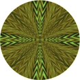 thumbnail image 1 of Ahgly Company Machine Washable Indoor Round Transitional Bakers Brown Area Rugs, 4' Round, 1 of 7