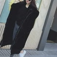thumbnail image 6 of snowsong Womens Winter Coats,Faux Fur Coat,Women Winter Coat Fashion Plus Size Coat Luxury Long Jacket Coat Ladies Warm Hooded Upgrade Coat Outwear ,Trench Coat Women,Fleece Jacket Women,Black,XL, 6 of 9