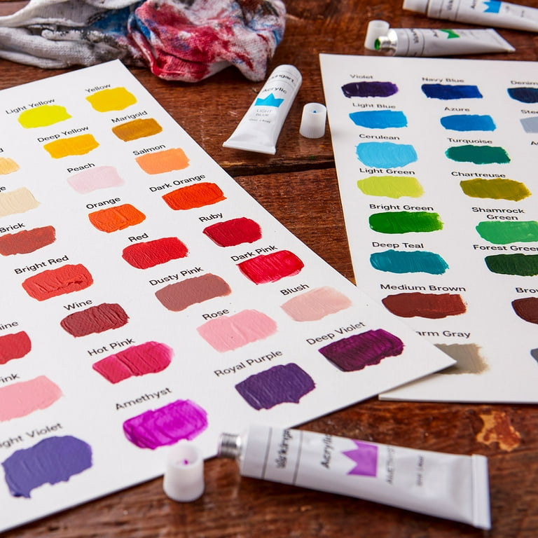 KINGART® Gouache Paint, 12ml (.4oz), Set of 24 Unique Colors