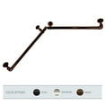 thumbnail image 3 of 1" Dia Adjustable 28" to 48" Blackout Corner Curtain Rod in Bronze,(BOTCR-289), 3 of 4