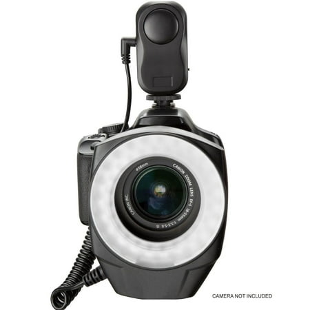 Canon PowerShot SX420 IS Dual Macro LED Ring Light (w/ Lens Adapter Ring) - Ring Will Mount On Lens. Commander Will Sit Off To Side On (Best Ring Light For Canon)