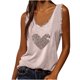 thumbnail image 1 of Mujeres moda sexy sin mangas flor pirnt chaleco u-cuello impreso tops camiseta chaleco blusa tops Pompotops lopia987455, 1 of 9