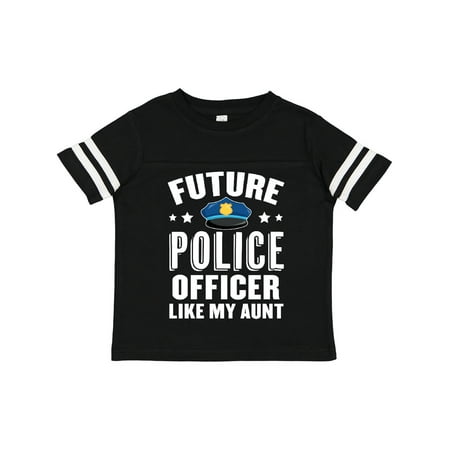

Inktastic Future Police Officer Like My Aunt Gift Toddler Boy or Toddler Girl T-Shirt