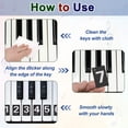 thumbnail image 4 of Pegatinas para teclado de piano Uxcell, pegatinas numeradas para piano de 88/61/54 teclas, guía de notas removible para principiantes, negro, 4 of 7