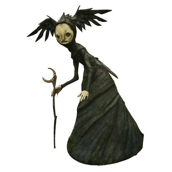 Halloween Black Robe Witch Garden Statue Ornament For Creative Courtyard Sculpture Decoration Gardening Outdoor Decor