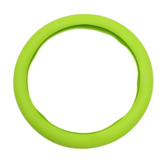 Unique Bargains32cm Outer Dia Car Rubber Antislip Comfortable Steering Wheel Cover Green
