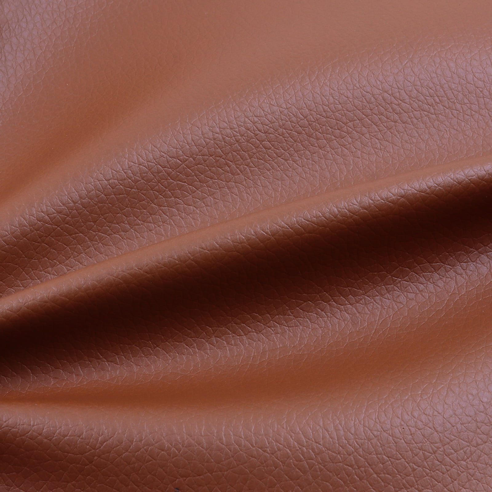 Faux Leather Waterproof Synthetic Fabric Repair for Car seat, Couch Covers,Upholstery Craft Sewing Brown 84"x54"