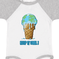 thumbnail image 4 of Inktastic Keep It Cool Melting Earth Ice Cream Cone Boys or Girls Baby Bodysuit, 4 of 5