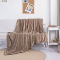 thumbnail image 1 of Fur Throw Blanket for Couch Fleece Fluffy Blanket for Sofa Bedroom Living Room,130*150cm camel, 1 of 5