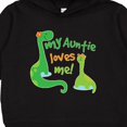 thumbnail image 3 of Inktastic My Auntie Loves Me Dinosaur Toddler Hoodie, 3 of 4