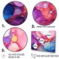 thumbnail image 3 of Designart "Drip Painting Symphony In Purple And Blue" Drip Painting Wall Decor, 3 of 7
