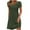 Army Green, variant on XUNKUSGA Summer Dresses for Women 2025 Leaf Sleeves Round Neck Hollow Neckline Dress Fashion Casual Polka Dot Sundress