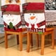 thumbnail image 4 of Funda de silla navideña Funda de silla de comedor de Papá Noel roja para el hogar Decoración de mesa de Año Nuevo 2023 Regalo de Navidad, 4 of 5