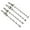 Silver, variant on 4* 1/10 RC Car Metal Dog Bones Drive Shaft Wheel Axle For HSP 94111 94108 94170 Accessories